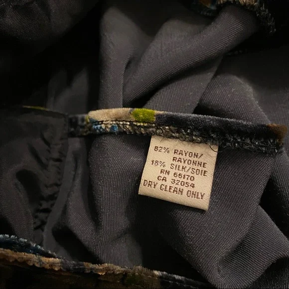 SOLD Free People Silk Velvet Floral Wrap Skirt - Picture 6 of 8